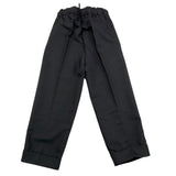 Zahlen Einfarbige Hose mit elastischer Taille Schwarz für Jungen