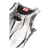 Diesel Canotta Tinta Unita con Logo per Bambina J02178 ARGENTO DIESEL 