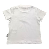Daniele Alessandrini Einfarbiges T-Shirt mit Rundhalsausschnitt und weißem Logo-Print für Neugeborene
