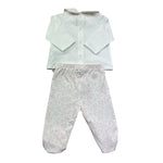 Le Bebe Completo 2 Pezzi Shirt-Ghettina Tinta Unita per Neonata LBG6291 BIANCO LE BEBE 