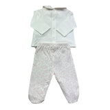 Le Bebe Completo 2 Pezzi Shirt-Ghettina Tinta Unita per Neonata LBG6291 BIANCO LE BEBE 