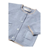 MAYORAL completo 3pz shirt-salopette-cardigan Azzurro per Neonato 26211 AZZURRO MAYORAL 