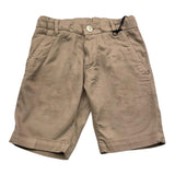 Emanuel Pris Einfarbige Bermuda-Shorts mit elastischer Taille Beige für Jungen