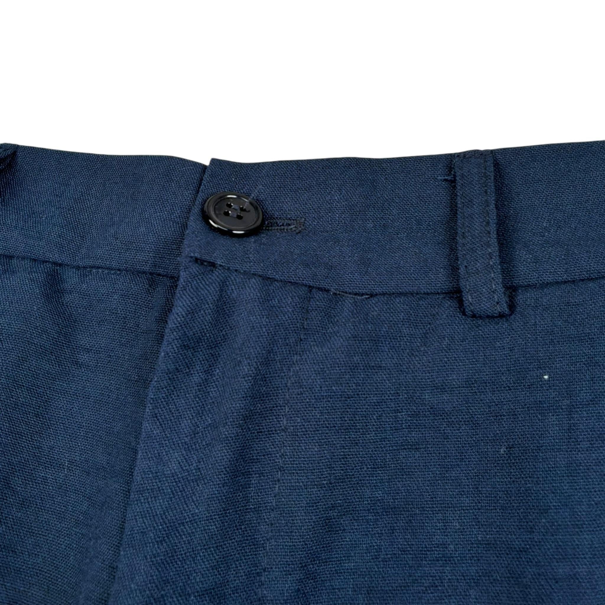 Never Too Bermuda tinta unita con Elastico In Vita Blu per Bambino NT2289R BLU NEVER TOO 