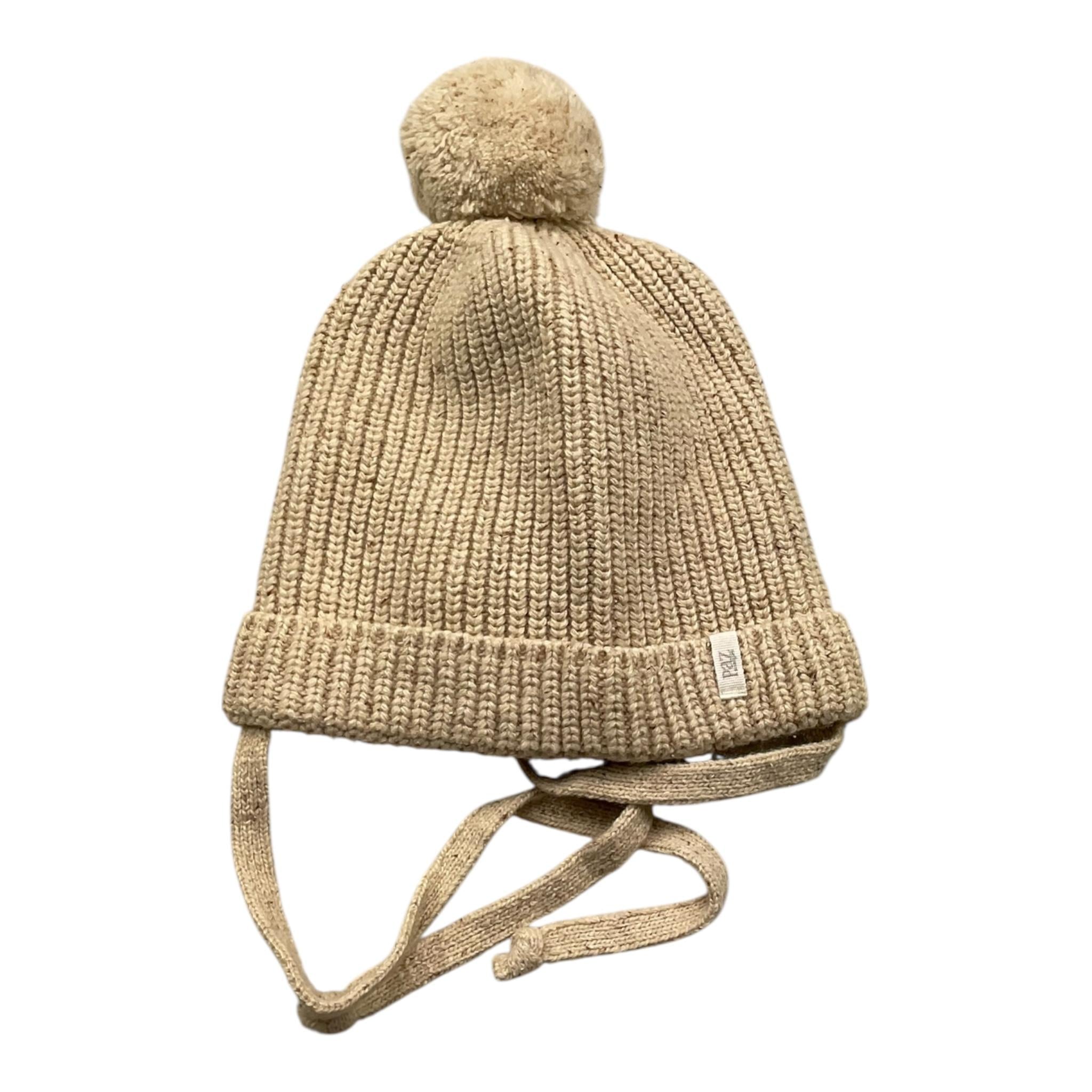 PAZ RODRIGUEZ cappello tinta unita con pon pon Beige per Neonato 040131815 BEIGE PAZ RODRIGUEZ 