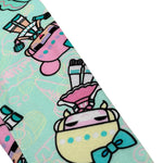 Mousse Leggins Tinta Unita con Stampa per Bambina DOLLFANT VERDE ACQUA MOUSSE 