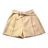 Naida Short Einfarbig mit elastischer Taille Beige für Mädchen