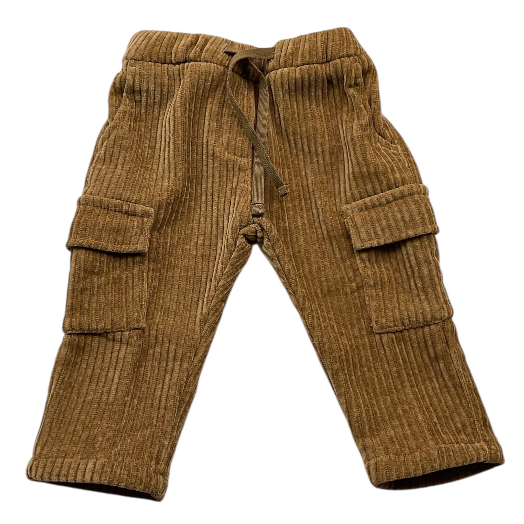 MANUEL RITZ pantalone tinta unita con elastico in vita in velluto Marrone per Bambino MR2837J MARRONE MANUEL RITZ 