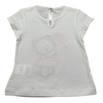 J.O. Milano T-Shirt Girocollo tinta unita con Ricamo Bianco per Neonata 576F3 BIANCO J.O. MILANO 