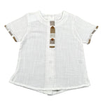 Babyvip Camicia Tinta Unita con Bottoni per Neonato T1301 BIANCO BABYVIP 