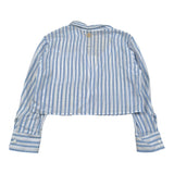 Twinset Camicia Tinta Unita con Fantasia A Righe per Bambina 251GJ2472 BIANCO TWINSET 