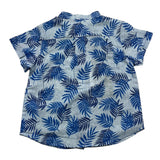 Jeckerson – Schlichtes Hemd mit halblangen Ärmeln und hellblauem Aufdruck für Babys
