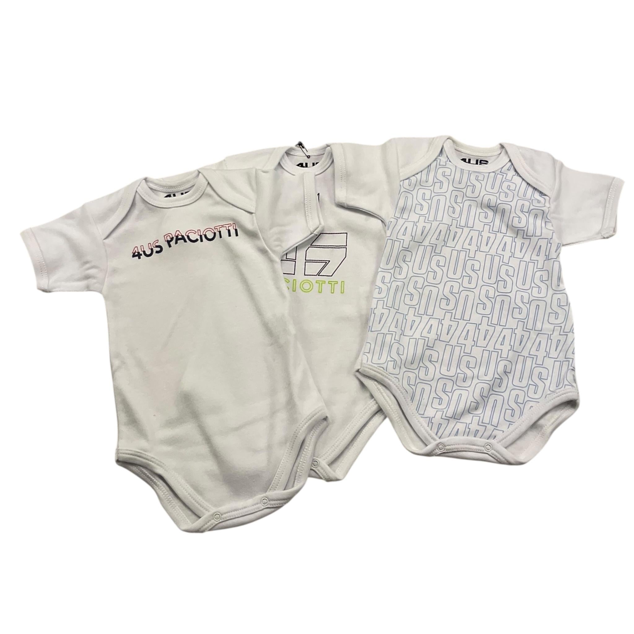 CESARE PACIOTTI set 3 pezzi body Bianco per Neonato BYP2301N BIANCO CESARE PACIOTTI 