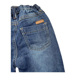 MINI BANDA jeans elasticizzato tinta unita con elastico in vita Blu per Neonato A624 BLU MINI BANDA 