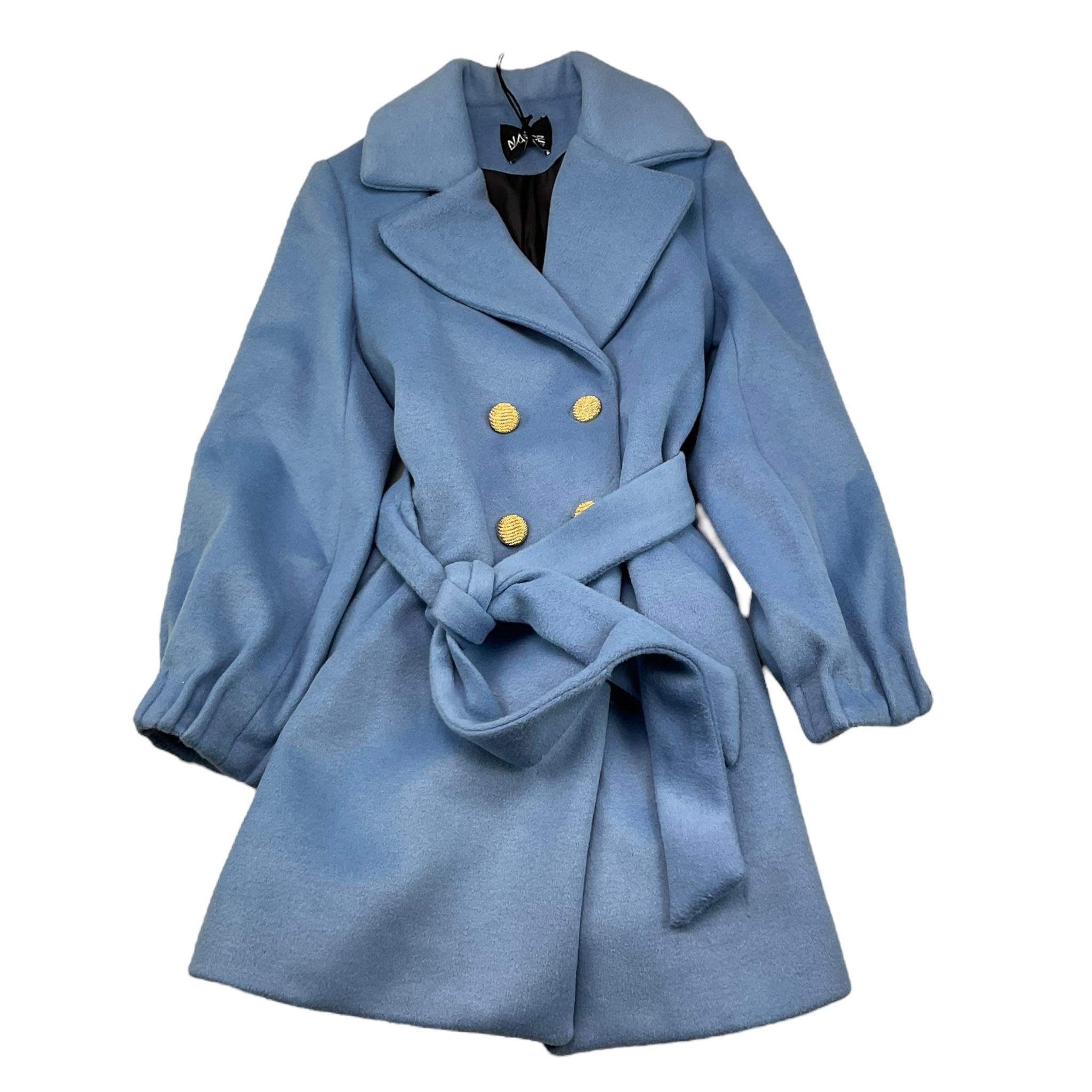 NAICE cappotto tinta unita doppiopetto Azzurro per Bambina 231084 AZZURRO NAICE 
