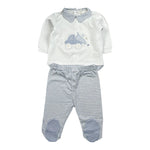 Lalalu' Completo 2 Pezzi Shirt-Ghettina per Neonato CPL3P BIANCO LALALU' 