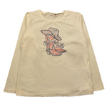 LIU JO shirt girocollo tinta unita cn stampa brillantinata Panna per Bambina KF4059XX PANNA LIU JO 