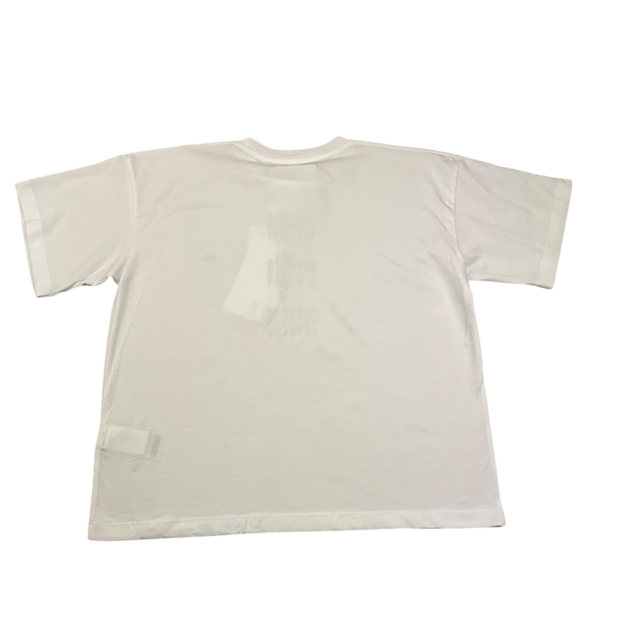 Maison Margiela T-Shirt Tinta Unita Girocollo con Stampa per Bambina M60804 BIANCO MAISON MARGIELA 