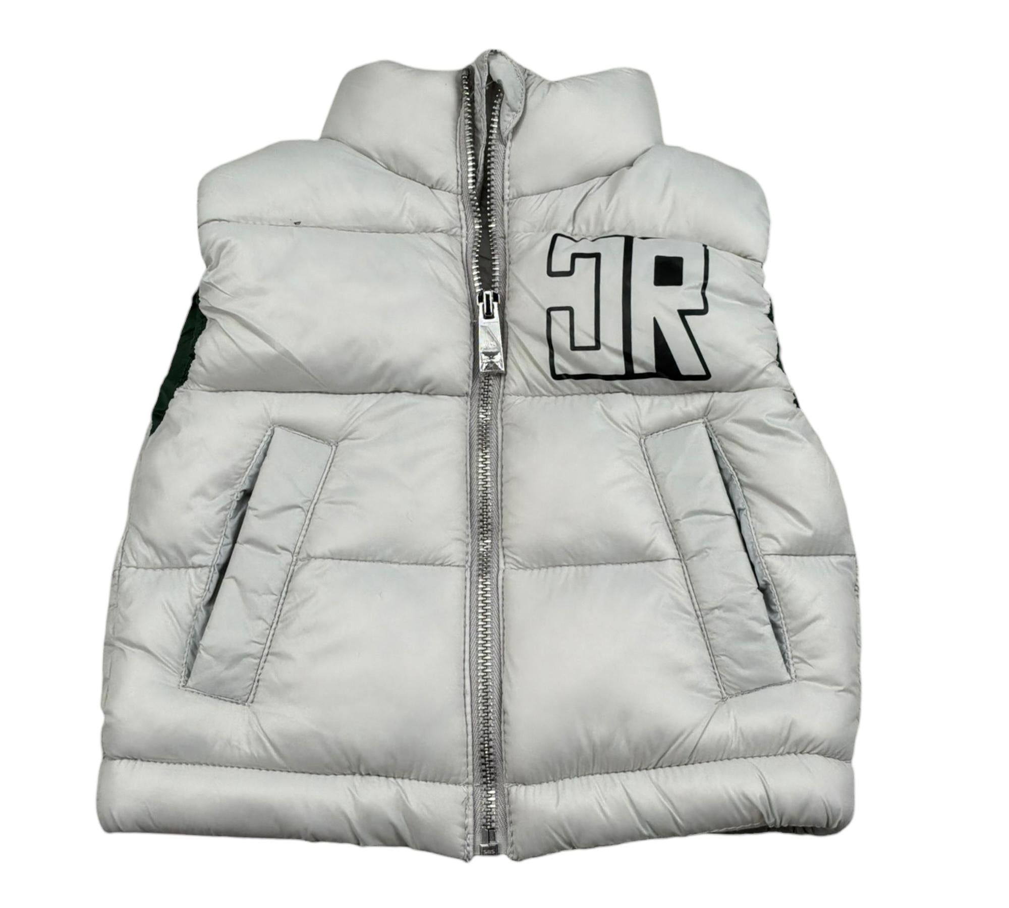 John Richmond Gilet Tinta Unita con Logo per Neonato RIP26019PI GRIGIO JOHN RICHMOND 