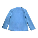 Patrizia Pepe Schlichte Jacke mit hellblauem Knopf für Mädchen