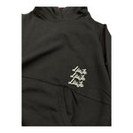LIU JO felpa chiusa con cappuccio tinta unita con logo Nero per Bambina GF4052 NERO LIU JO 