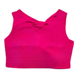Dixie Top Einfarbig Armloch Mit Elastischem Fuchsia Für Mädchen