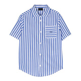 Fay Camicia Mezza Manica con Fantasia A Righe per Bambino FS5P10 BIANCO FAY 