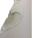 Liu Jo T-Shirt Girocollo Tinta Unita con Applicazione per Bambina GA5067 BIANCO LIU JO 