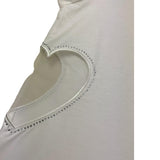 Liu Jo T-Shirt Girocollo Tinta Unita con Applicazione per Bambina GA5067 BIANCO LIU JO 