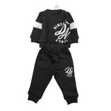 DANIELE ALESSANDRINI completo 2pz felpa-pantalone tinta unita Nero per Neonato 1291T00083 NERO DANIELE ALESSANDRINI 