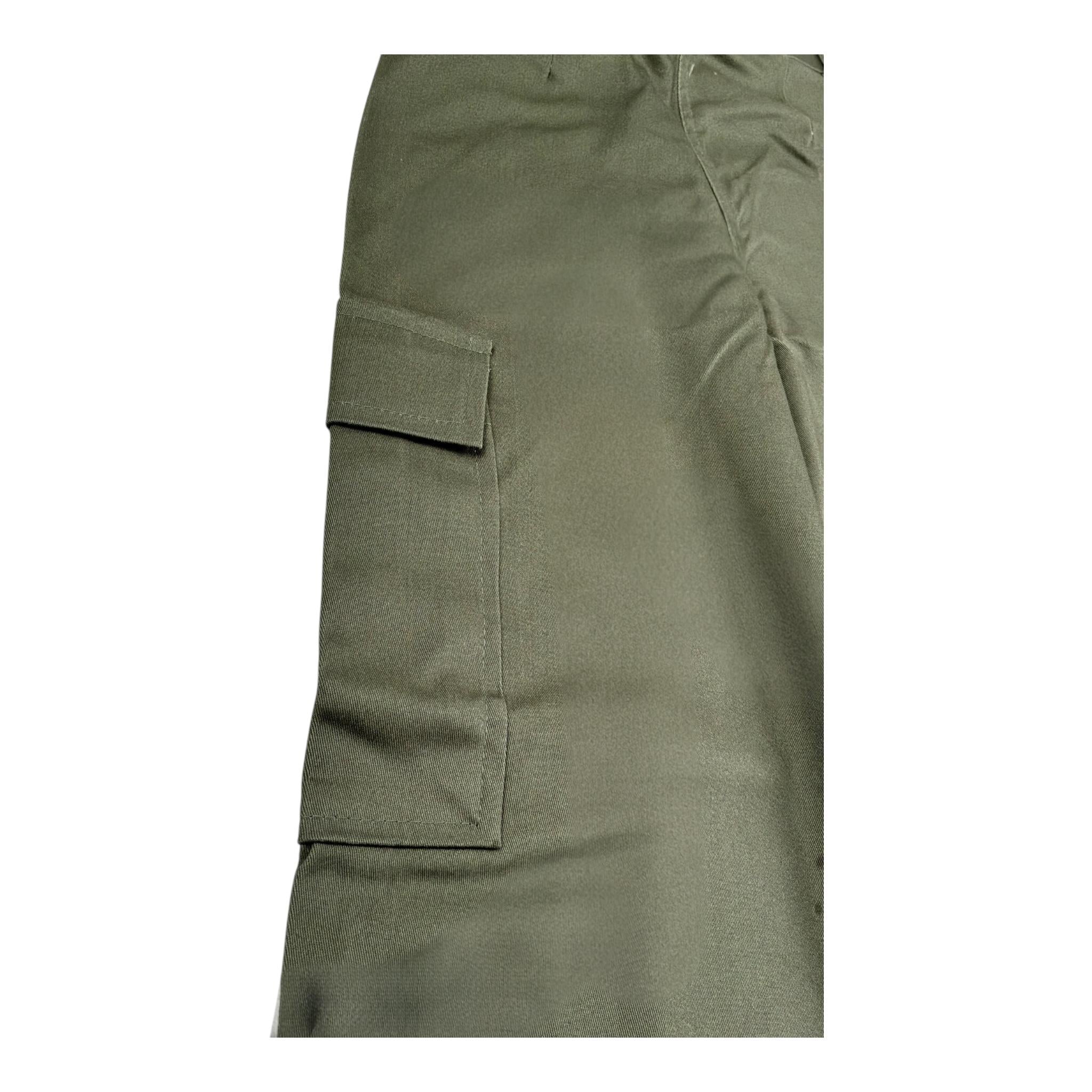 Vicolo Pantalone Tinta Unita Modello Palazzo  per Bambina 3141P1184 VERDE VICOLO 