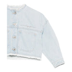 Il Gufo Giubbino In Denim Tinta Unita per Neonata P25GR232J0052N AZZURRO IL GUFO 