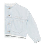 Il Gufo Giubbino In Denim Tinta Unita per Neonata P25GR232J0052N AZZURRO IL GUFO 