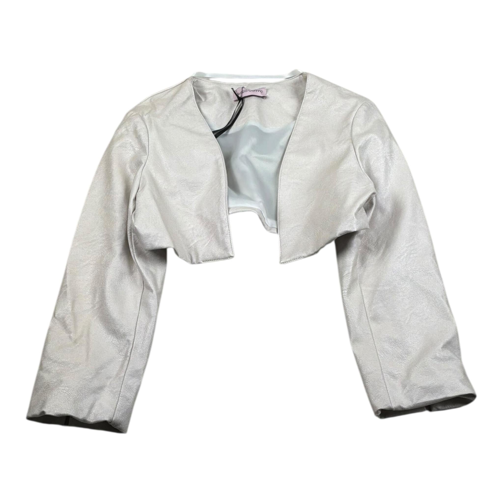 Nunzia Corinna Coprispalle Ecopelle Tinta Unita per Bambina NJ1216165 BEIGE NUNZIA CORINNA 