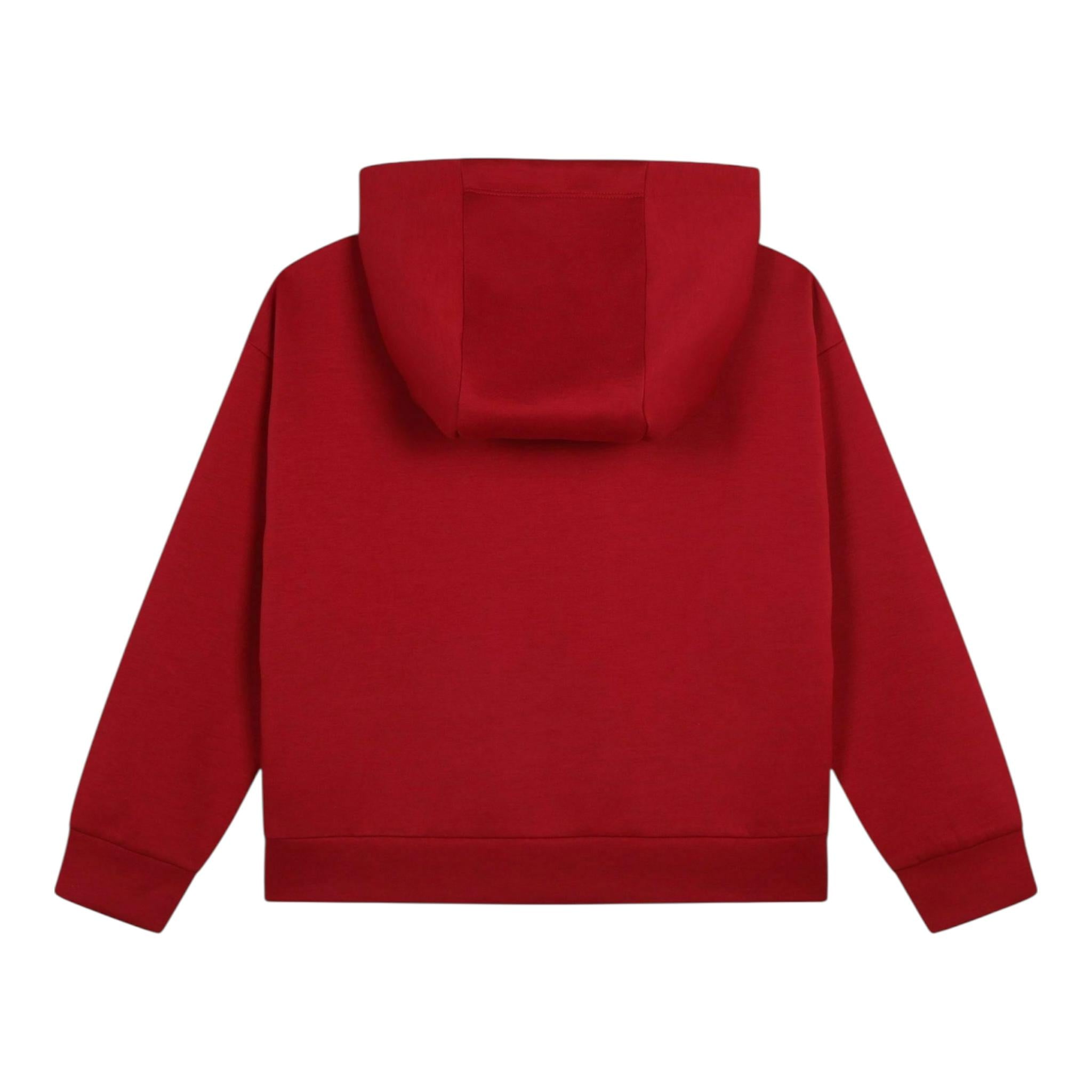 MICHAEL KORS felpa chiusa con cappuccio tinta unita  Rosso per Bambina R30150 ROSSO MICHAEL KORS 