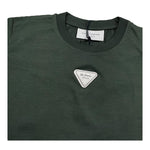 Yes London T-Shirt Girocollo Tinta Unita con Logo per Bambino JR2140 VERDE YES LONDON 