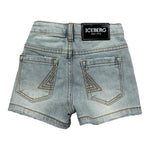 Iceberg Bermuda In Denim Tinta Unita con Girovita Regolabile per Neonato BMICE5100BXX AZZURRO ICEBERG 
