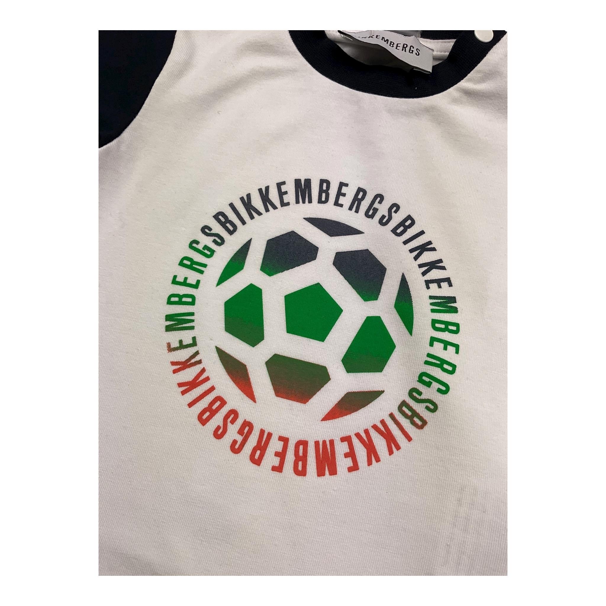 Bikkembergs T-Shirt Girocollo Tinta Unita con Maniche In Contrasto per Neonato BK1732 BIANCO BiKKEMBERGS 