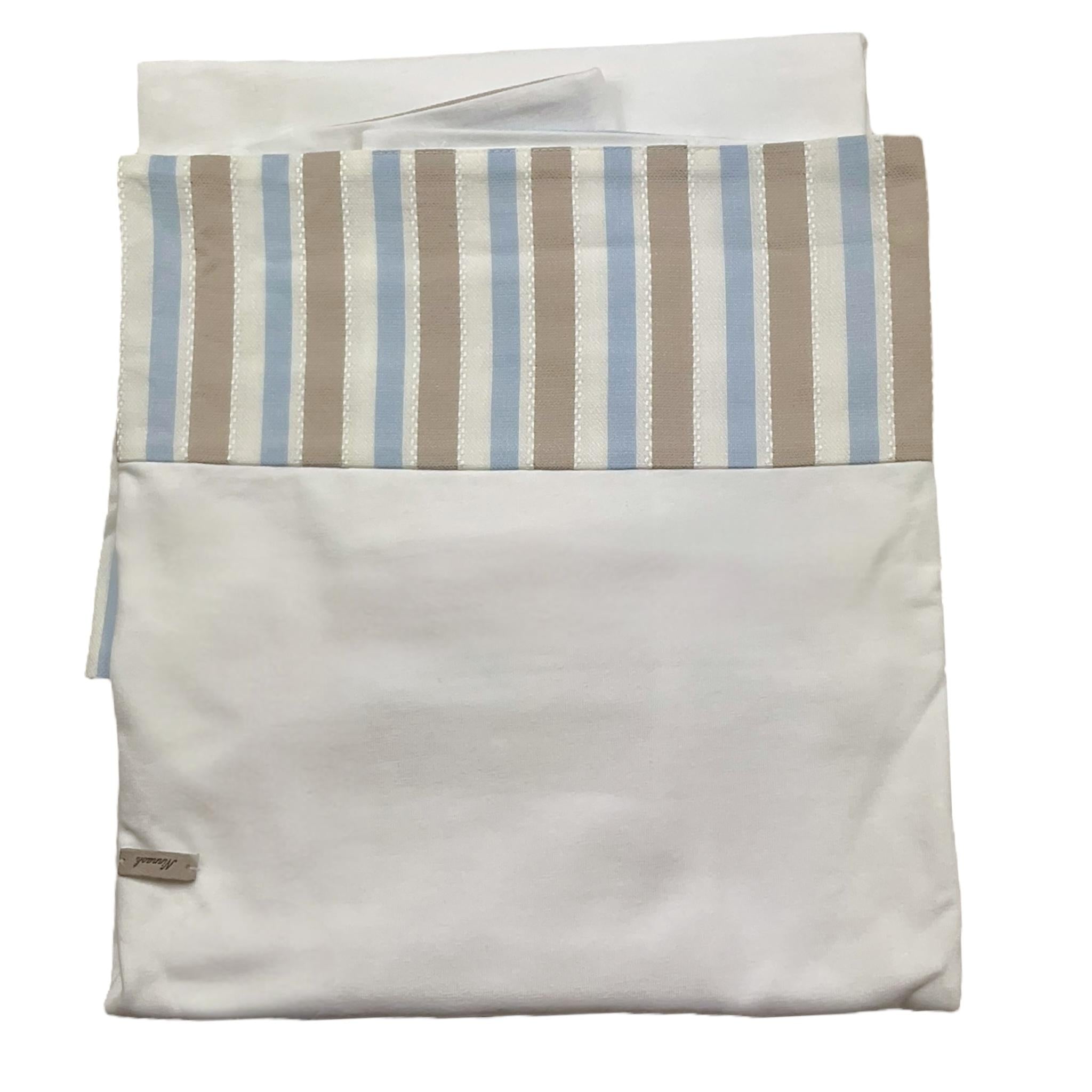 Ninnaoh Coperta Tinta Unita con Stampa per Neonato E25COP201 BIANCO NINNAOH 