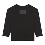 MARC JACOBS shirt girocollo tinta unita con logo Nero per Bambino W60322 NERO MARC JACOBS 