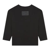 MARC JACOBS shirt girocollo tinta unita con logo Nero per Bambino W60322 NERO MARC JACOBS 