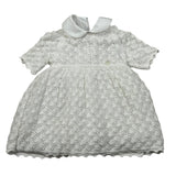 Le Coconne Abito Mezza Manica Traforato per Neonata LCN1947 BIANCO LE COCONNE 