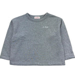 Saint Barth Felpa Chiusa Girocollo Tinta Unita per Bambina ANGELIQUE GRIGIO SAINT BARTH 