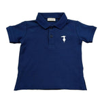 Trussardi Polo Mezza Manica Tinta Unita con Logo per Neonato TIP26002PO BLU TRUSSARDI 