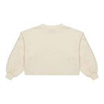 ICEBERG felpa chiusa girocollo tinta unita con brillantini Avorio per Bambina MFICE5355J AVORIO ICEBERG 