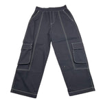 MOSCHINO pantalone tinta unita con elastico in vita Nero per Bambina HUP08J NERO MOSCHINO 
