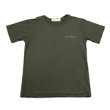 Yes London T-Shirt Girocollo Tinta Unita con Logo per Bambino JR2143 VERDE YES LONDON 