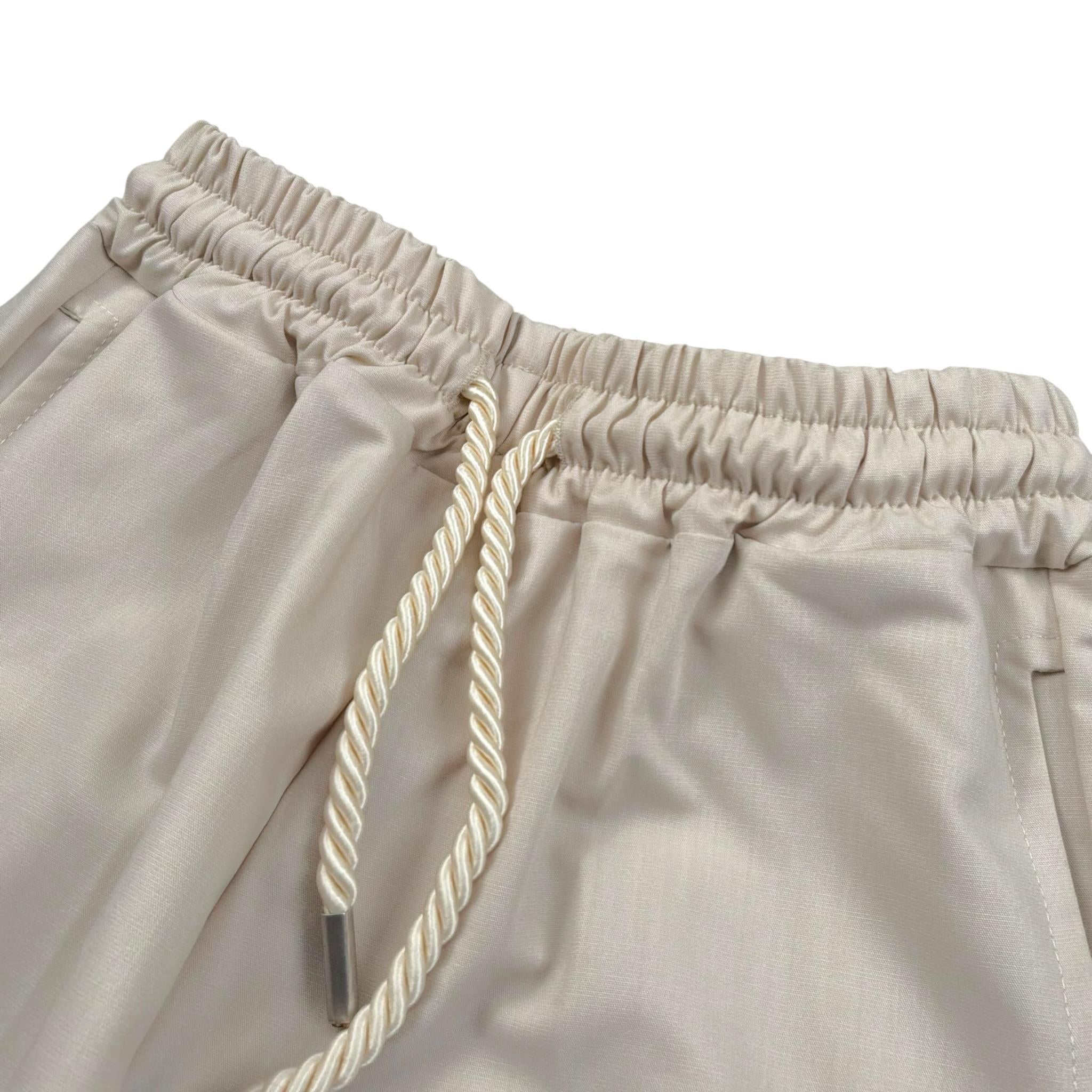 Duepuntozero Bermuda Tinta Unita con Elastico In Vita per Neonato BMB325RN BEIGE DUEPUNTOZERO 