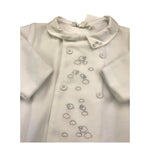 TARTINE ET CHOCOLAT tutina manica lunga tinta unita in ciniglia Bianco per Neonato TX54070 BIANCO TARTINE ET CHOCOLAT 