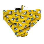 F**K Costume Modello Slip Tinta Unita con Stampa per Bambino FJ244050X15 GIALLO F**K 